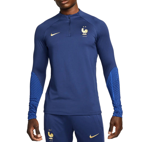 Nike France training tracksuit 2022 in blue with team logo and stylish design for athletes