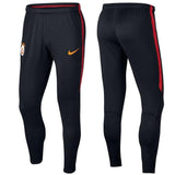 Galatasaray training pants in black with Nike logo and vibrant red accents for athletic performance