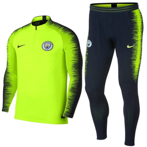 Manchester City FC fluo Vaporknit Technical Soccer Tracksuit 2019 - Nike - SoccerTracksuits.com