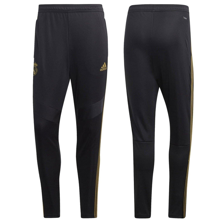 Real Madrid soccer black technical training tracksuit 2019/20 - Adidas