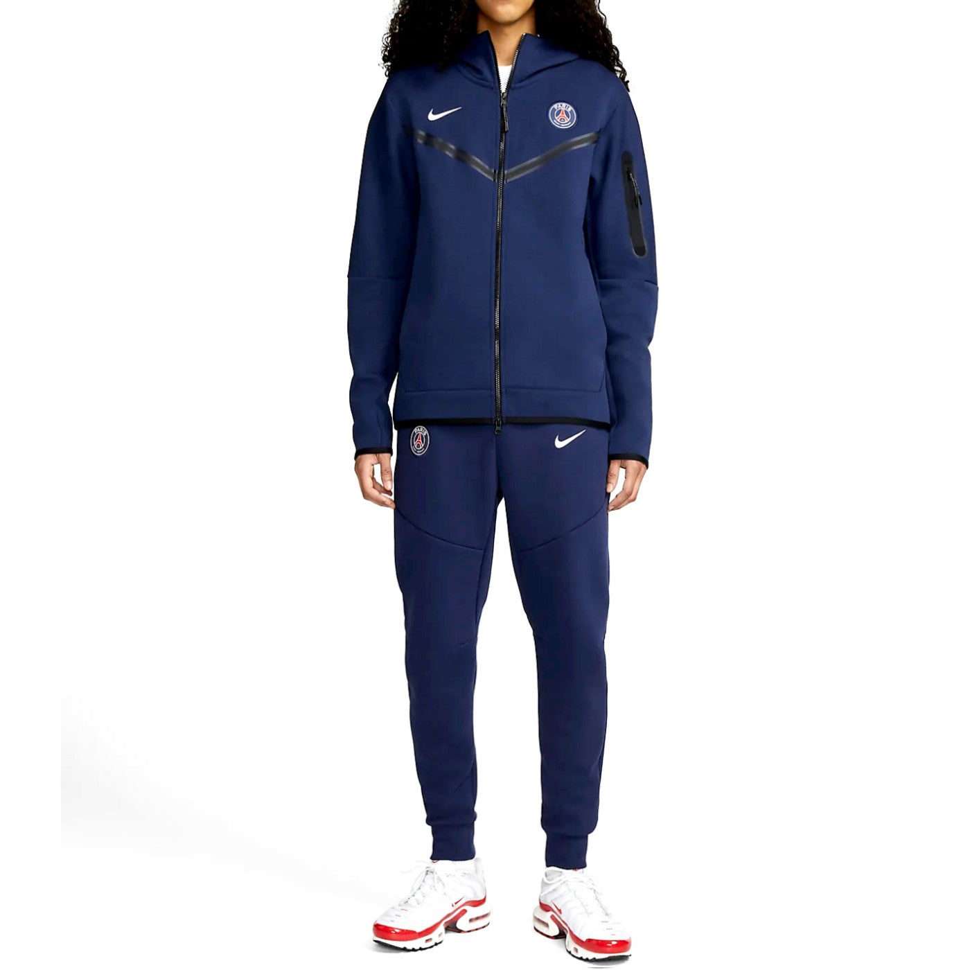 PSG Tech Fleece navy presentation Soccer tracksuit 2022/23 Nike
