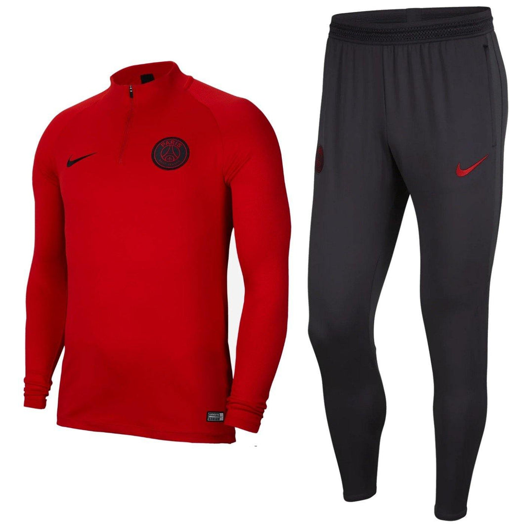 Paris Saint Germain soccer training tech tracksuit 2019/20 red - Nike - SoccerTracksuits.com