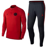 Jordan x PSG red/black technical soccer tracksuit UCL 2018/19 - Jordan - SoccerTracksuits.com