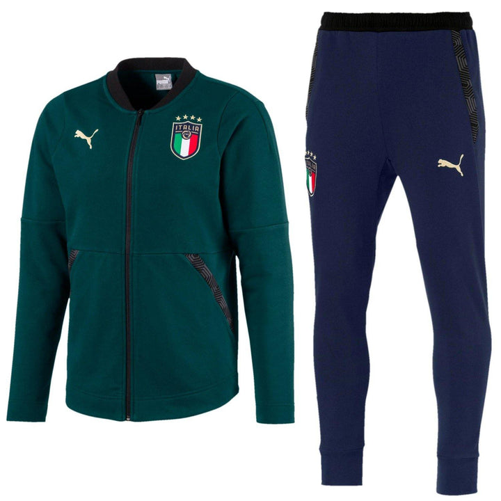 Italy green Casual presentation Soccer tracksuit 2019 - Puma