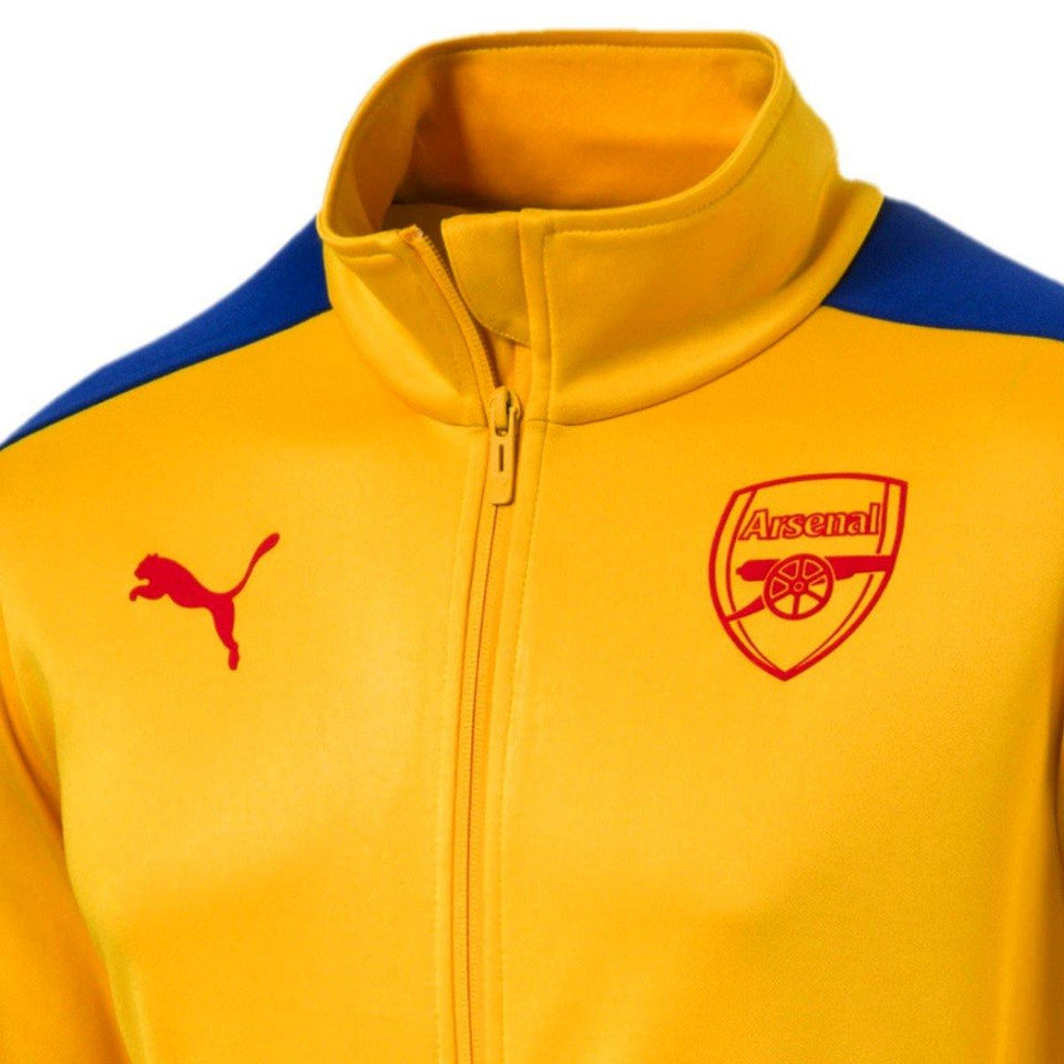 Arsenal T7 yellow training presentation soccer jacket 2017/18