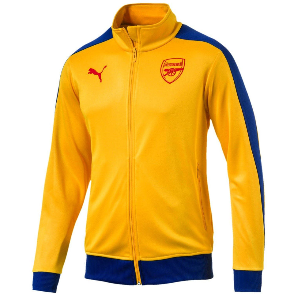 Arsenal T7 yellow training presentation soccer jacket 2017/18