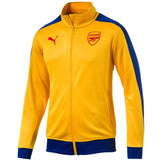 Arsenal T7 yellow training presentation soccer jacket 2017/18 - Puma - SoccerTracksuits.com