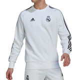 Real Madrid training sweat tracksuit 2022 in white with iconic logo and stylish black accents