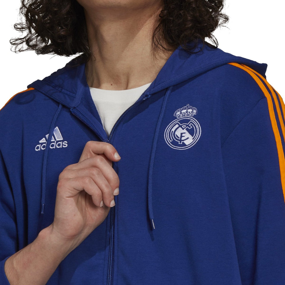 Real Madrid Casual 3S hooded presentation tracksuit 2021/22 - Adidas