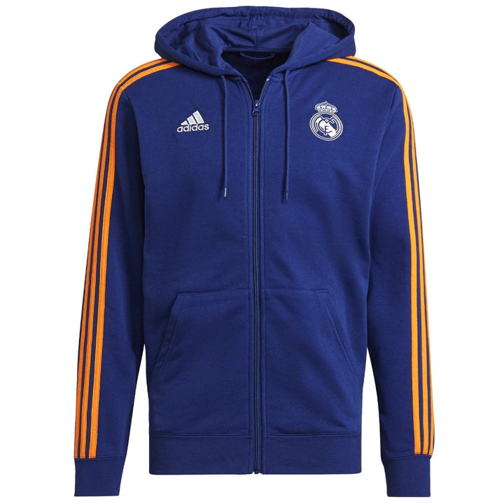 Real Madrid Casual 3S hooded presentation tracksuit 2021/22 - Adidas
