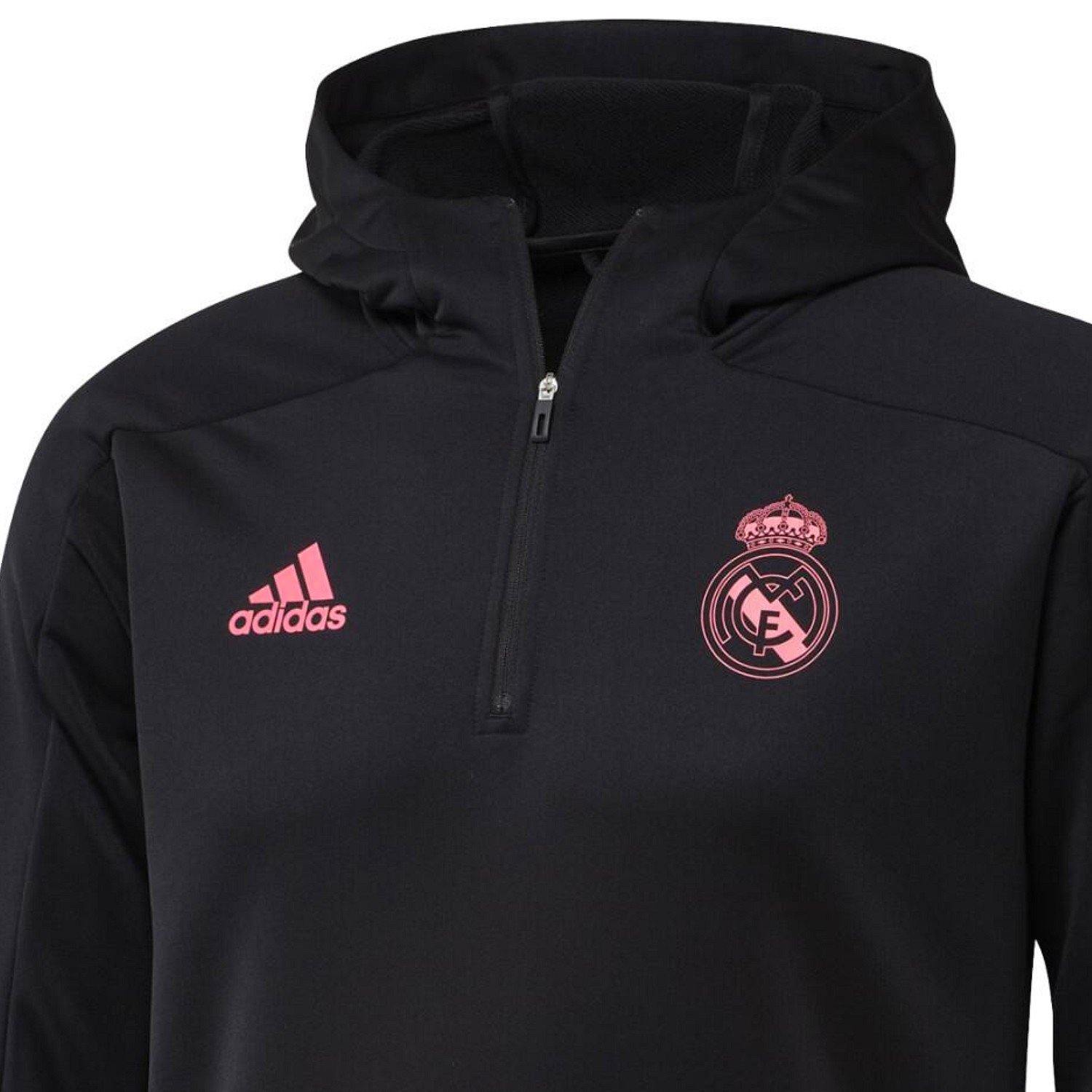  Real Madrid トレーニングウェア ブラック レアル・マドリード ブラック/グレー フード付きテクニカルトラック