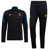 Real Madrid black training bench Soccer tracksuit 2021/22 - Adidas