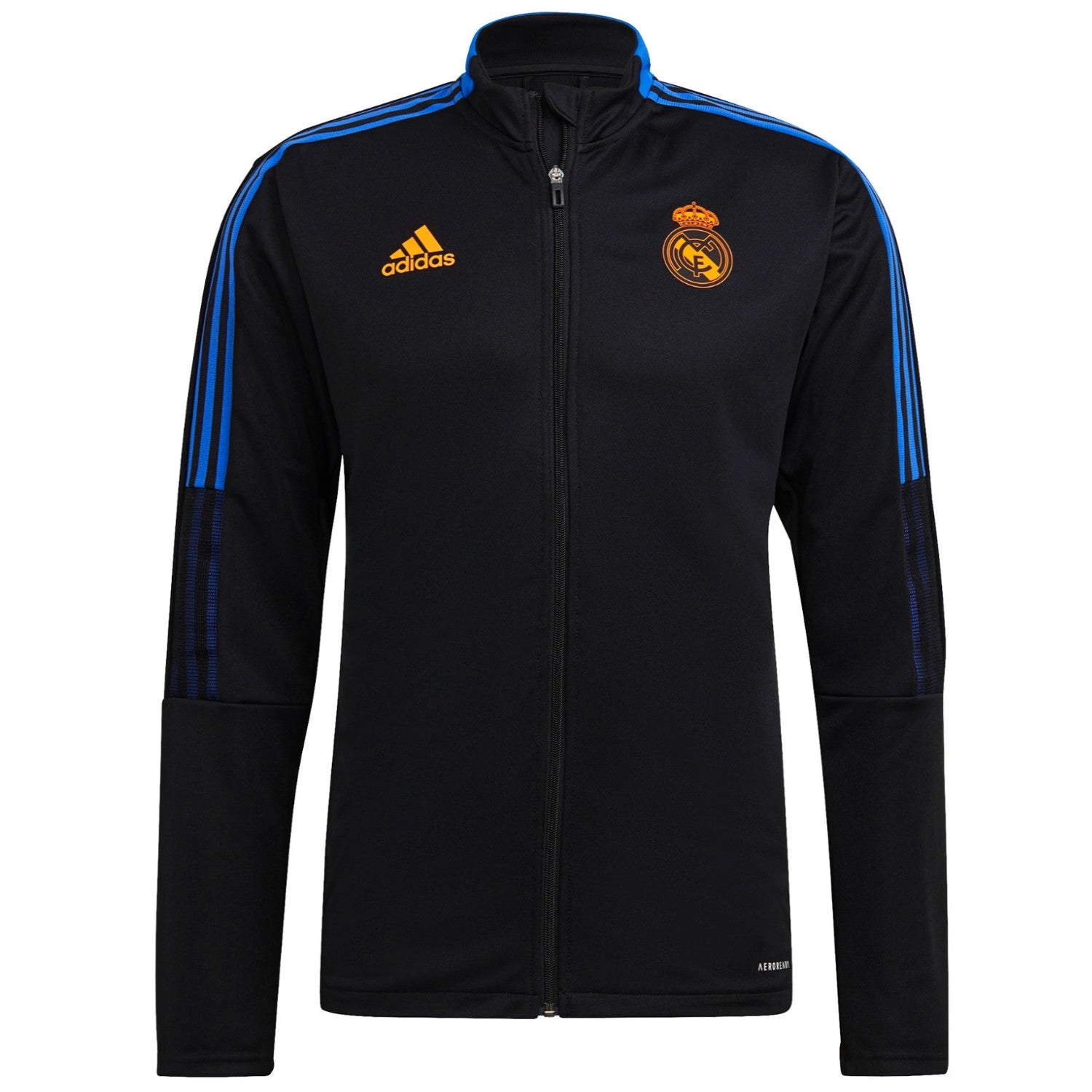Real Madrid black training bench Soccer tracksuit 2021/22 Adidas