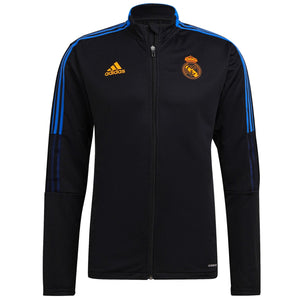 Real Madrid black training bench Soccer tracksuit 2021/22 - Adidas