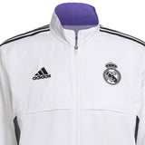 Real Madrid white presentation soccer tracksuit 2022/23 - Adidas