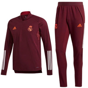Real Madrid red training technical soccer tracksuit UCL 2020/21 - Adidas - SoccerTracksuits.com