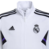 Kids - Real Madrid white training presentation tracksuit 2022/23 - Adidas