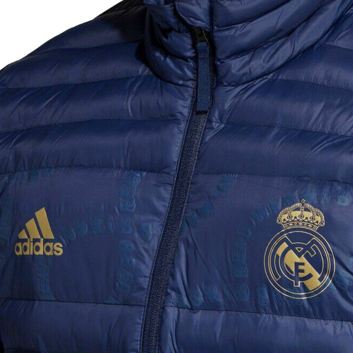 Real Madrid Soccer Navy Light Padded Jacket 2019/20 - Adidas Adults Extralarge