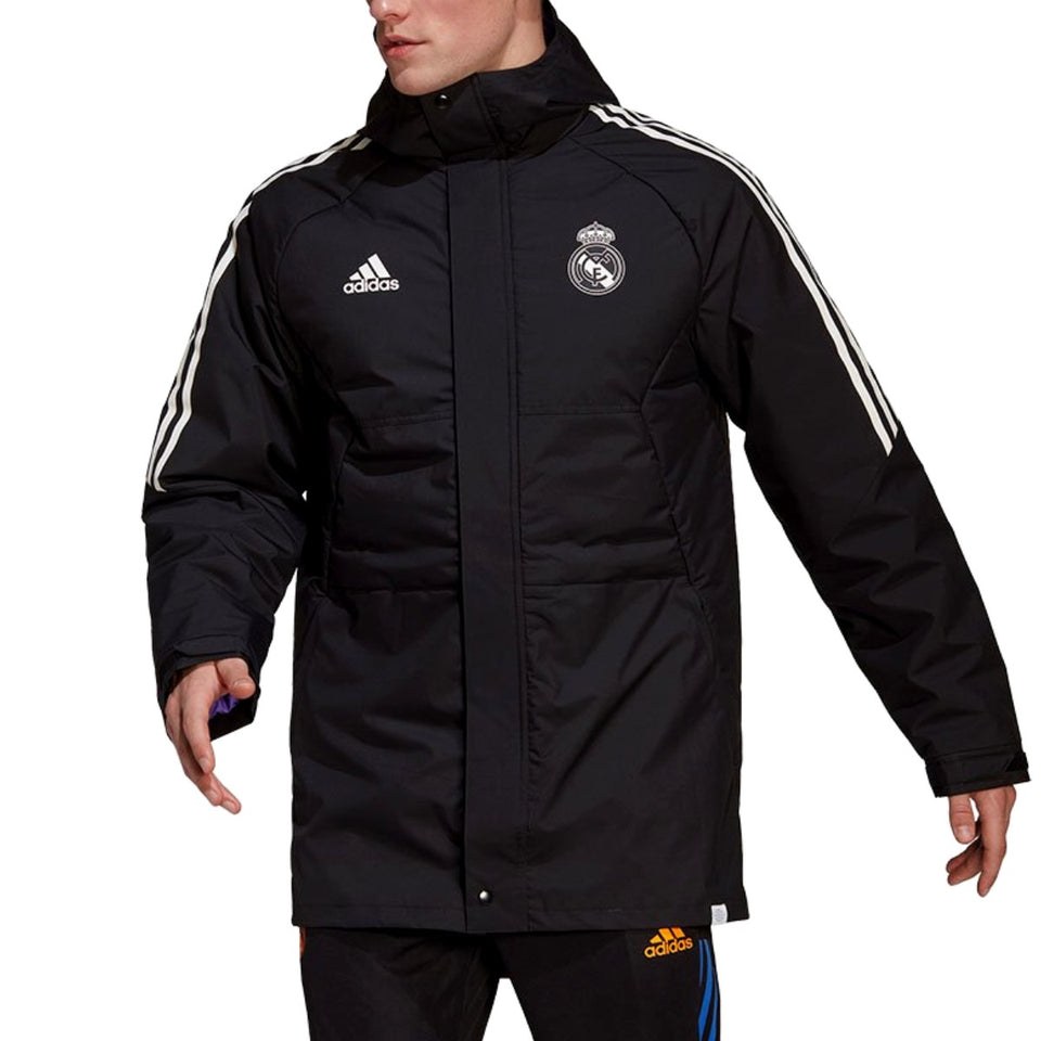 Real Madrid winter training bench parka jacket 2022/23 - Adidas