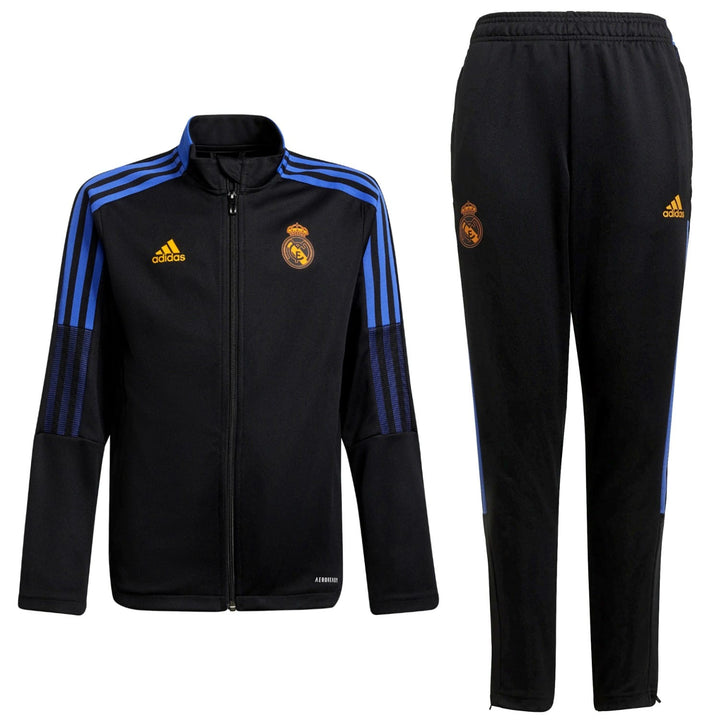Kids - Real Madrid training presentation tracksuit 2021/22 - Adidas
