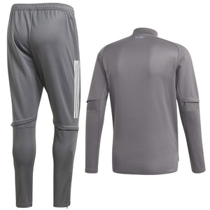 Real Madrid soccer grey technical training tracksuit 2020/21 - Adidas - SoccerTracksuits.com