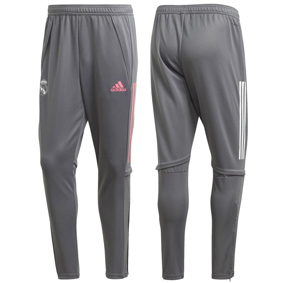 Real Madrid soccer grey technical training tracksuit 2020/21 - Adidas - SoccerTracksuits.com