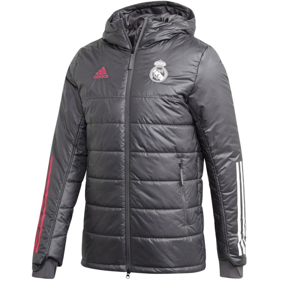 Real Madrid winter training bench jacket 2020/21 Adidas SoccerTracksuits.com