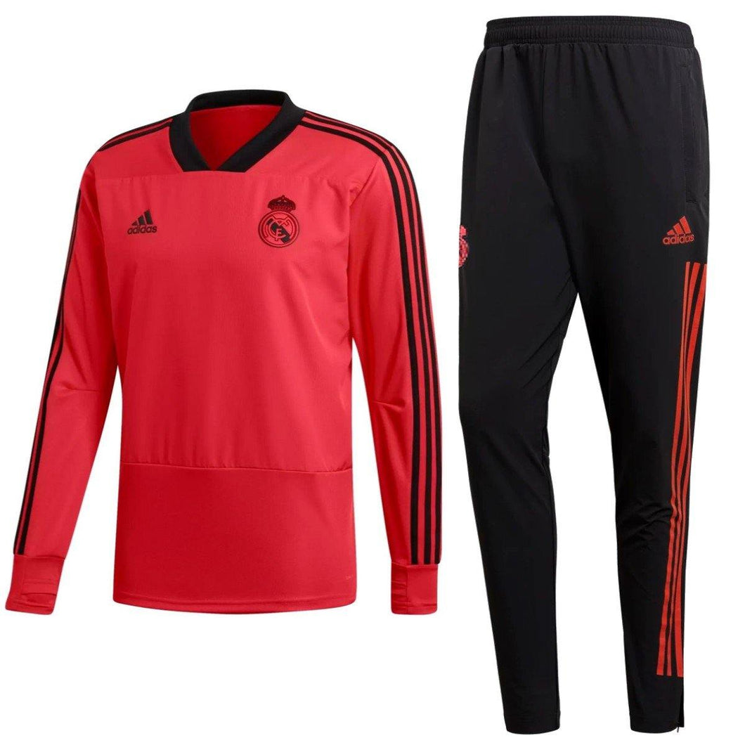 Real Madrid training sweat soccer tracksuit UCL 2018/19 - Adidas - SoccerTracksuits.com