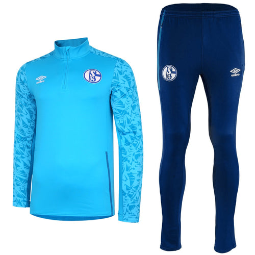 Schalke 04 light blue training technical Soccer tracksuit 2020/21 - Umbro