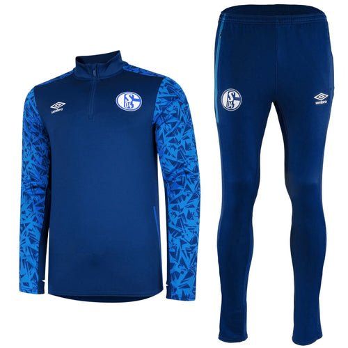 Schalke 04 navy training technical Soccer tracksuit 2020/21 - Umbro