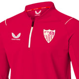 Sevilla FC dark pink training technical sweat top 2022/23 - Castore