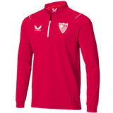 Sevilla FC dark pink training technical sweat top 2022/23 - Castore