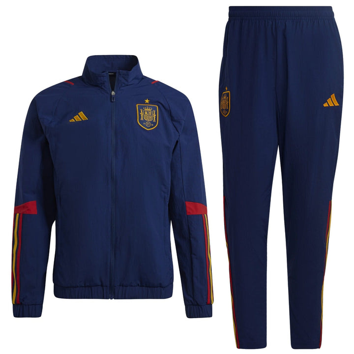 Spain navy presentation Soccer tracksuit 2022/23 - Adidas
