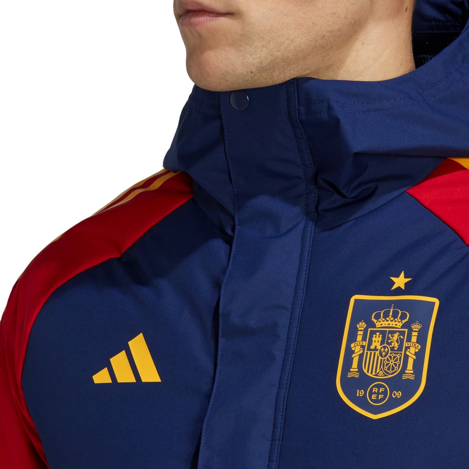 Spain winter bench parka jacket 2022/23 navy/red - Adidas