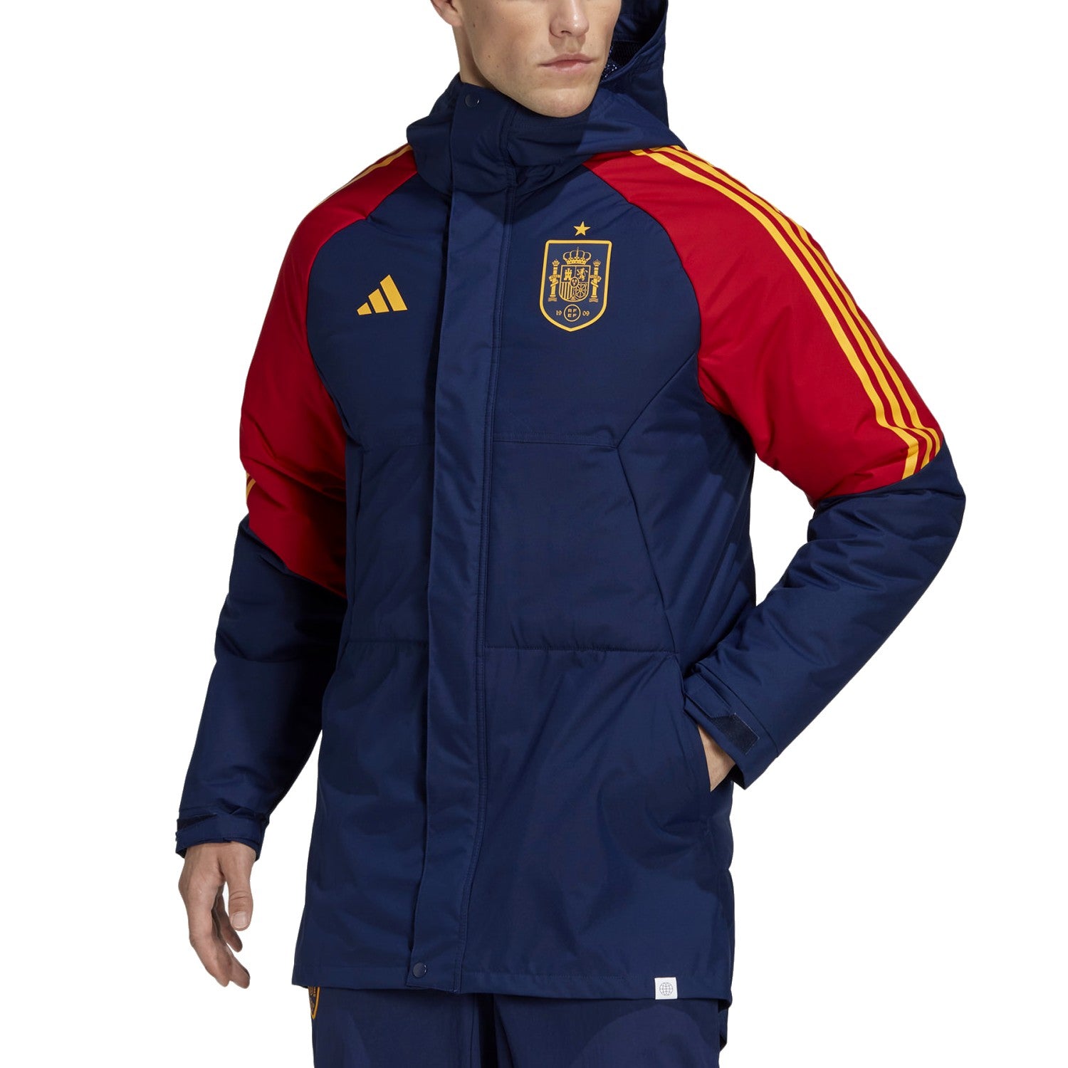 Spain parka jacket 2022/23 navy/red Adidas – SoccerTracksuits.com