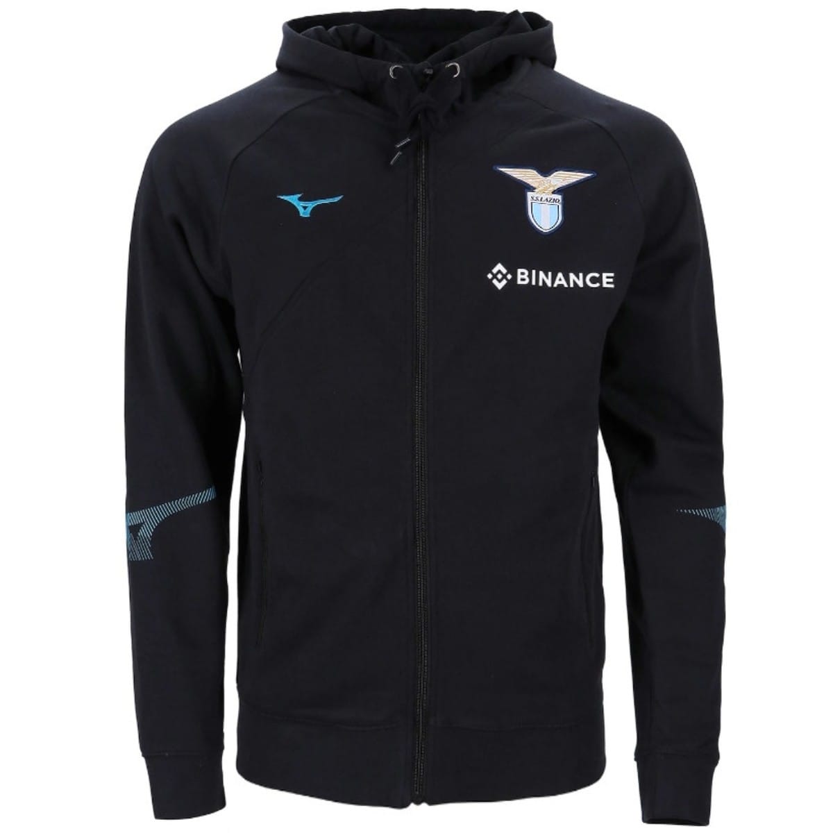 SS Lazio Hooded Tracksuit 2022/23 Black - Mizuno
