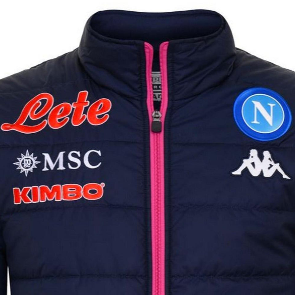 SSC Napoli soccer training/presentation bomber jacket 2020/21 - Kappa - SoccerTracksuits.com