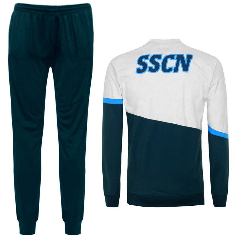 SSC Napoli green training presentation Soccer tracksuit 2020/21 - Kappa - SoccerTracksuits.com