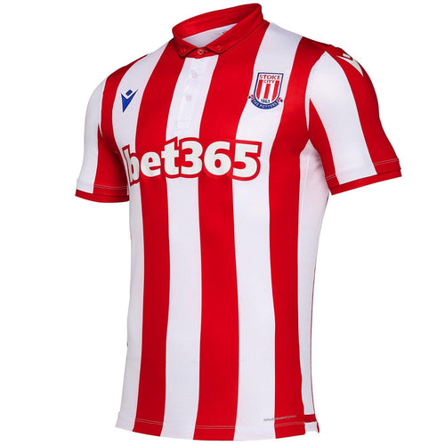 Stoke City FC Home soccer jersey 2019/20 - Macron - SoccerTracksuits.com