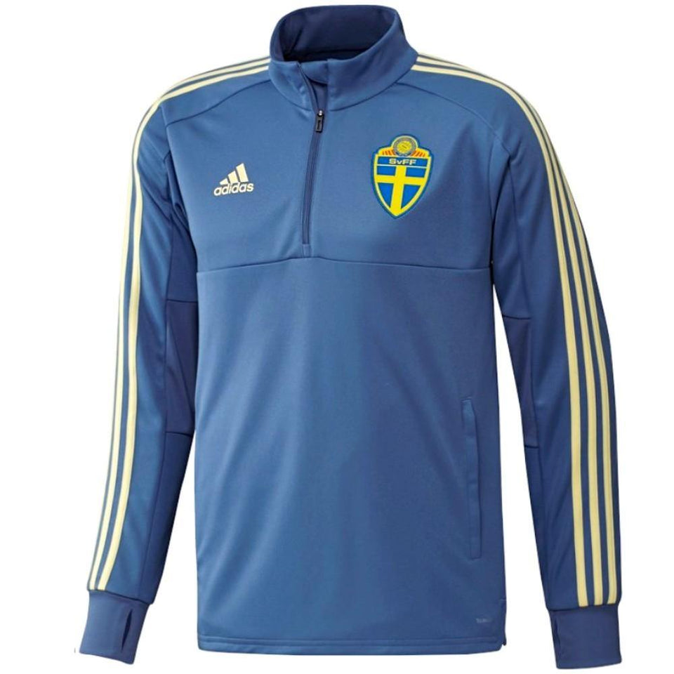 Sweden soccer training technical sweat top 2018/19 - Adidas - SoccerTracksuits.com
