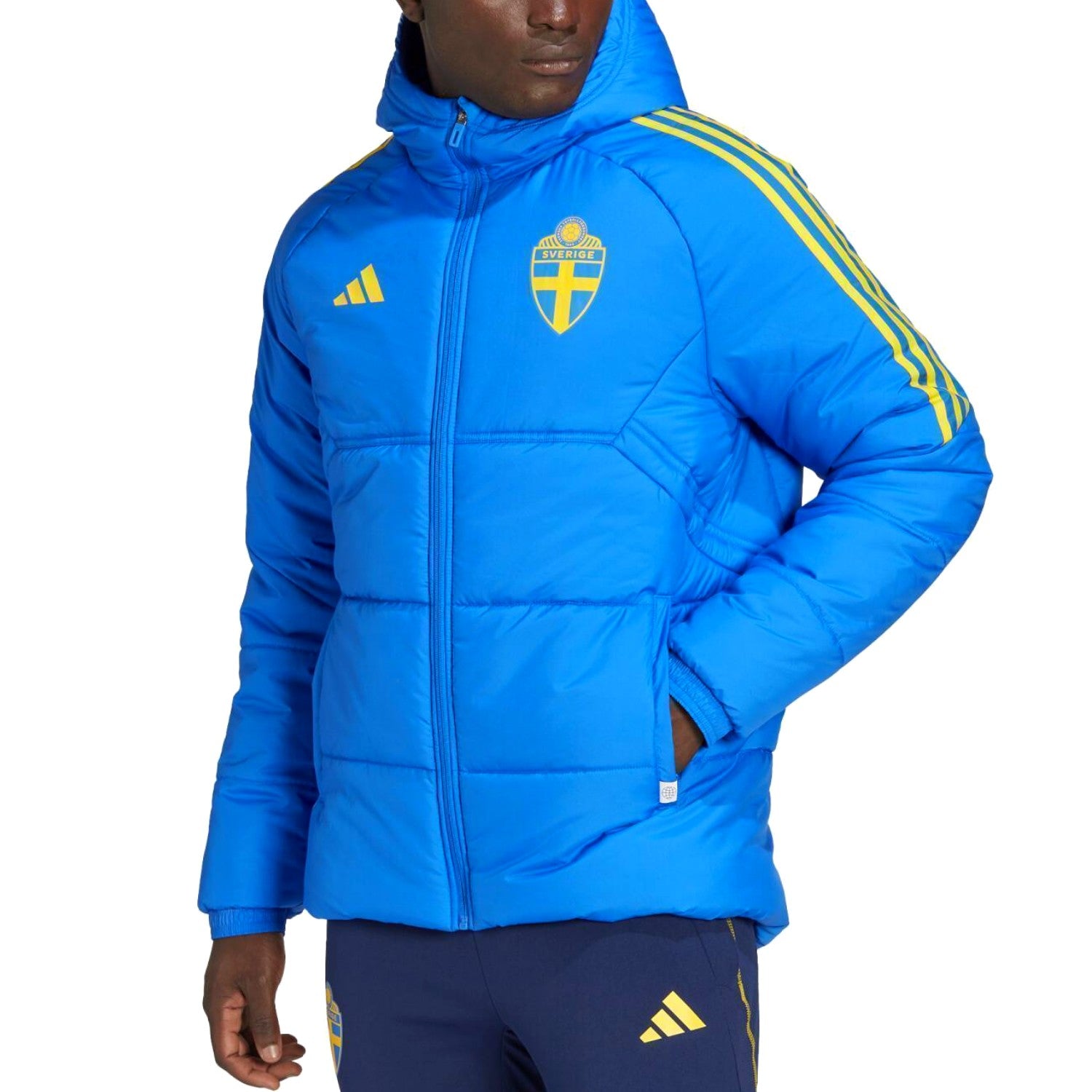training Adidas bench jacket winter – Sweden - blue 2022/23