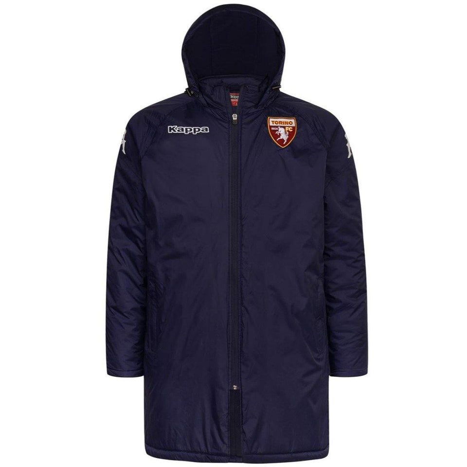 Torino FC training bench soccer long jacket 2019 - Kappa - SoccerTracksuits.com