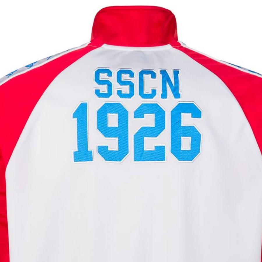 SSC Napoli Limited Edition casual soccer tracksuit 2018/19 red - Kappa - SoccerTracksuits.com