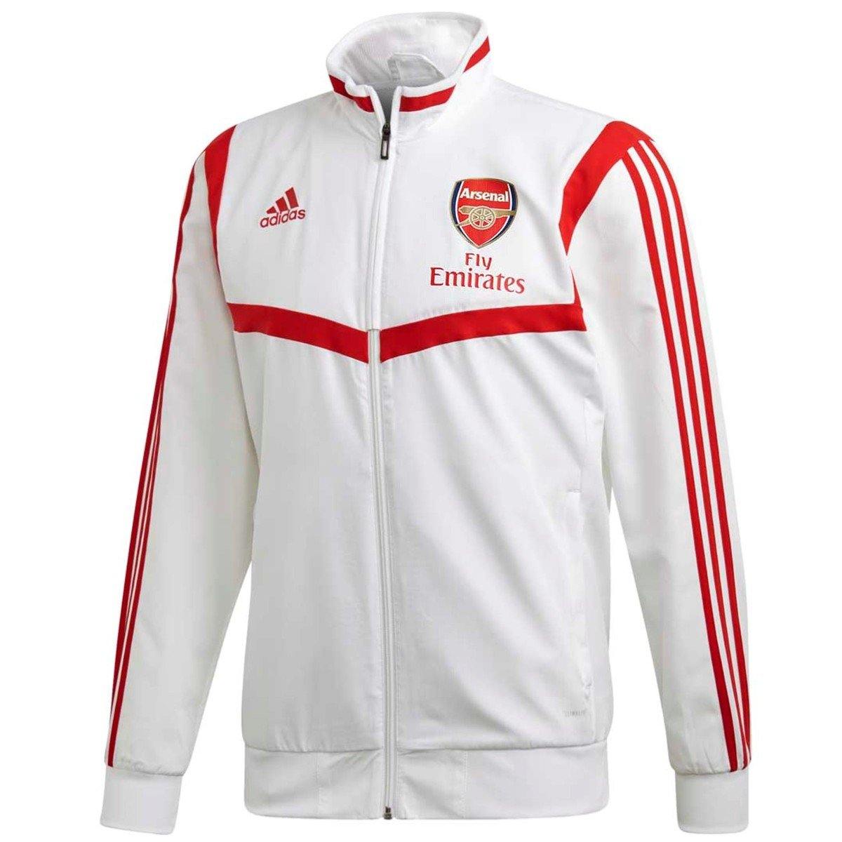 Arsenal presentation Soccer tracksuit white/navy 2020 Adidas