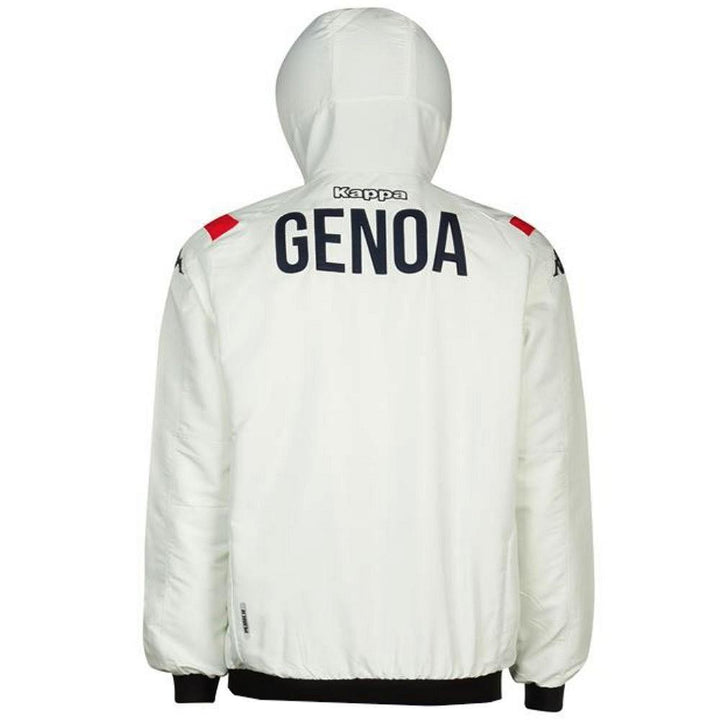 Genoa CFC white/navy hooded presentation soccer tracksuit 2020 - Kappa