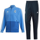 Real Madrid soccer presentation tracksuit light blue 2019 - Adidas - SoccerTracksuits.com