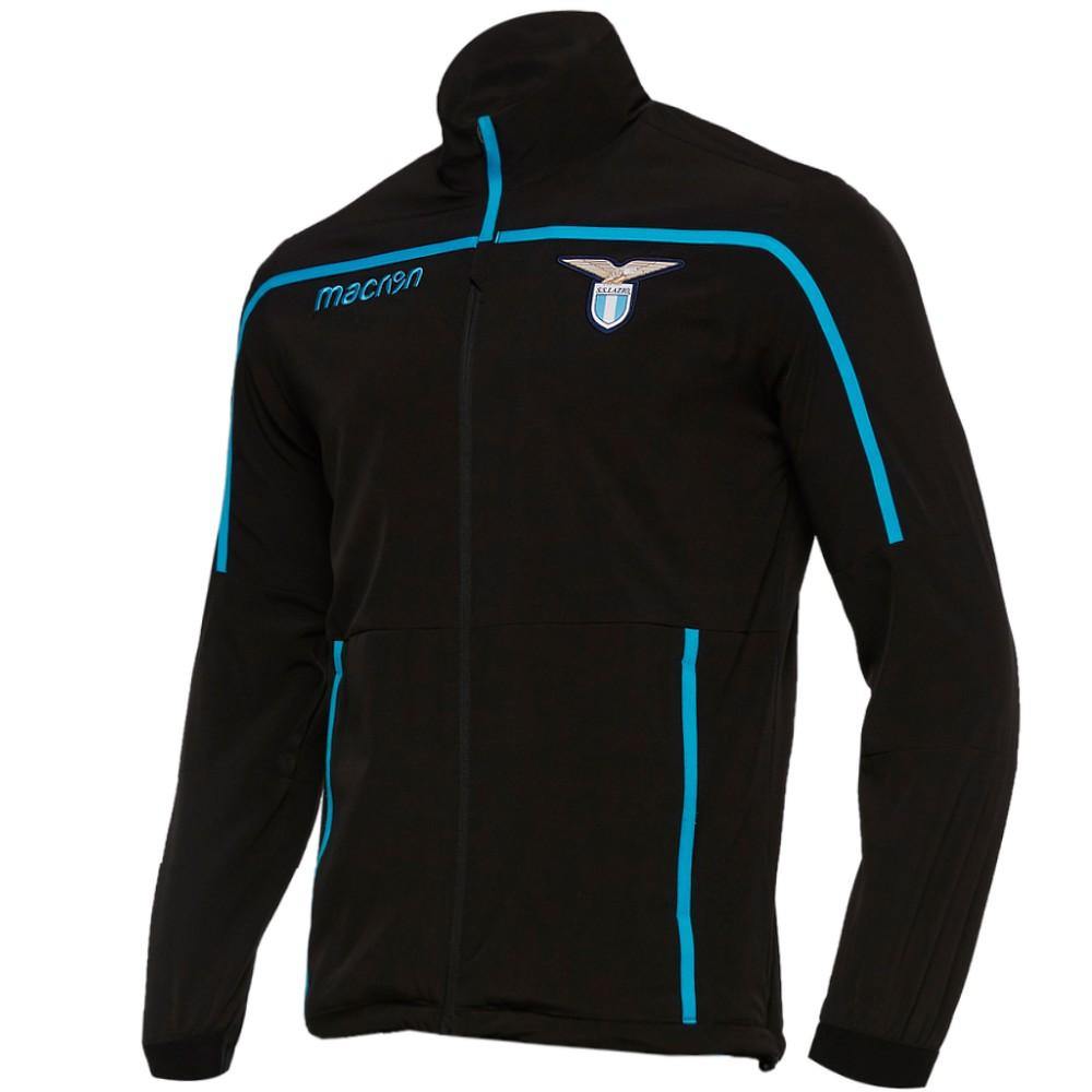 SS Lazio black presentation soccer tracksuit 2018/19 - Macron