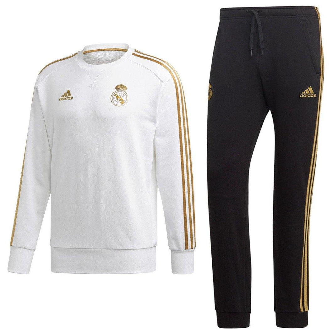 Real Madrid soccer training sweat tracksuit 2019/20 - Adidas - SoccerTracksuits.com