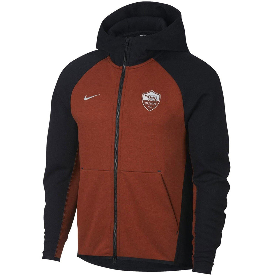 AS Roma Tech Fleece presentation soccer jacket 2018/19 - Nike - SoccerTracksuits.com