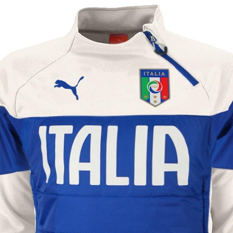 Italy soccer padded training technical tracksuit 2016 white - Puma - SoccerTracksuits.com